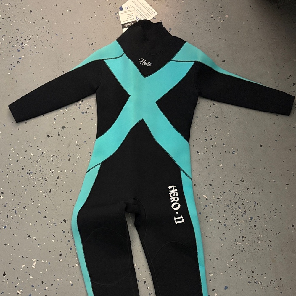 Hate Kids Swim One Piece - Black and Blue